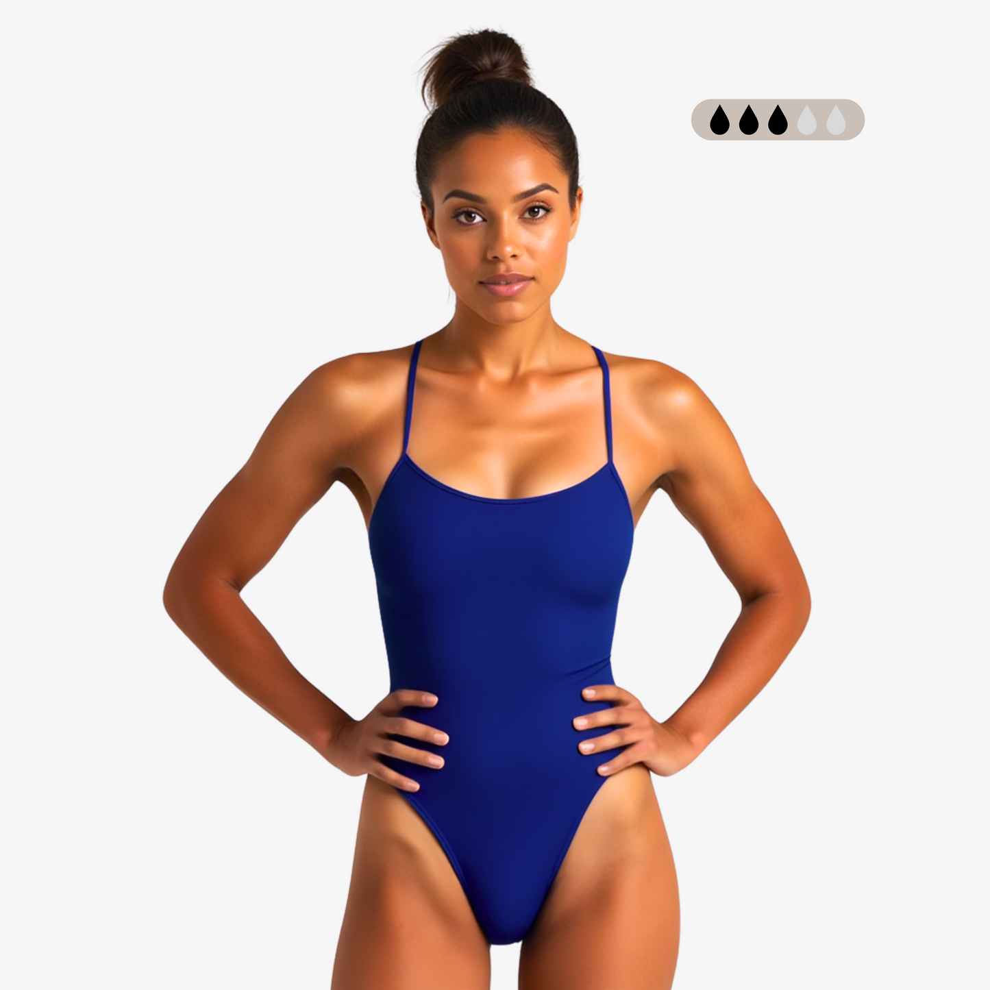 Norca SecureFlo Cobalt Tie-Back: Period Swimsuit - Norca Athletic Swimwear | Norca Natation Inc.