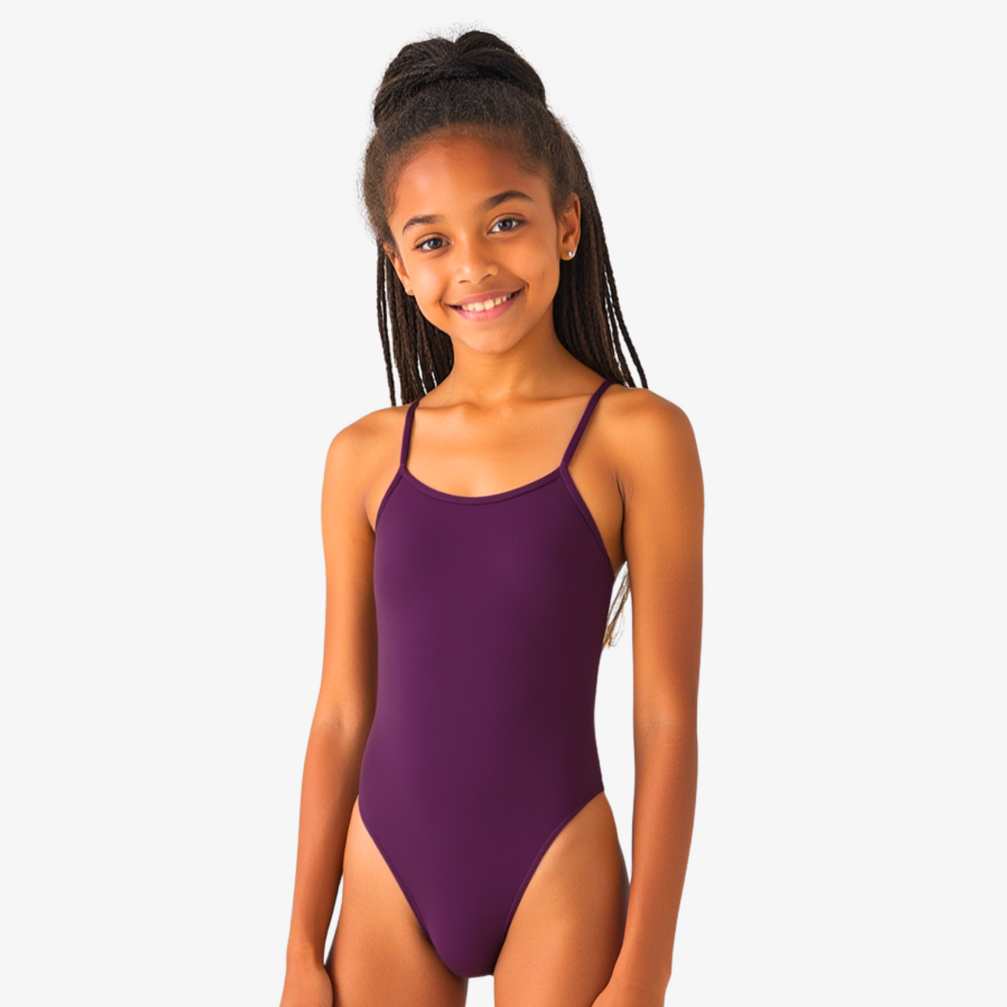 Norca Girls Merlot Tieback Swimsuit