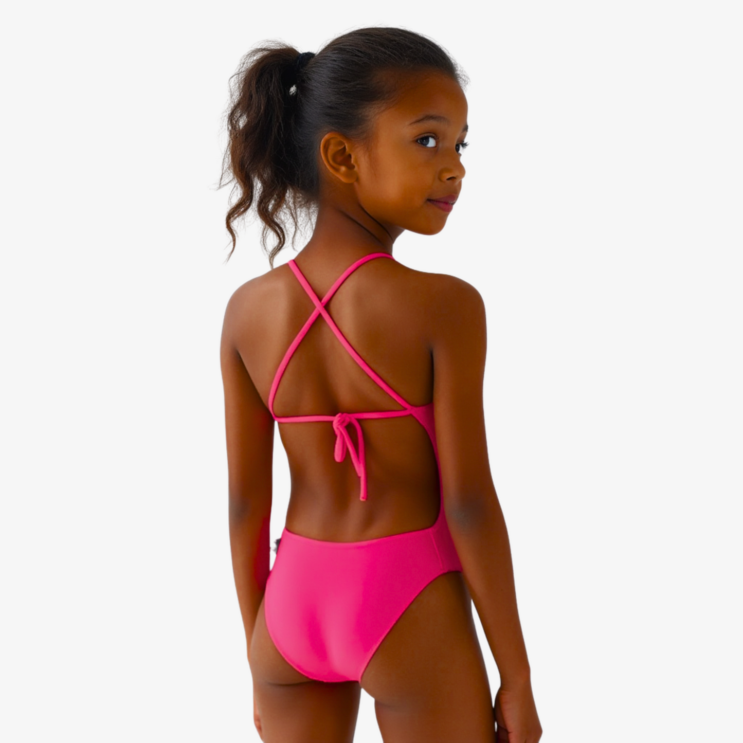 Norca Girls Flamingo Tieback Swimsuit