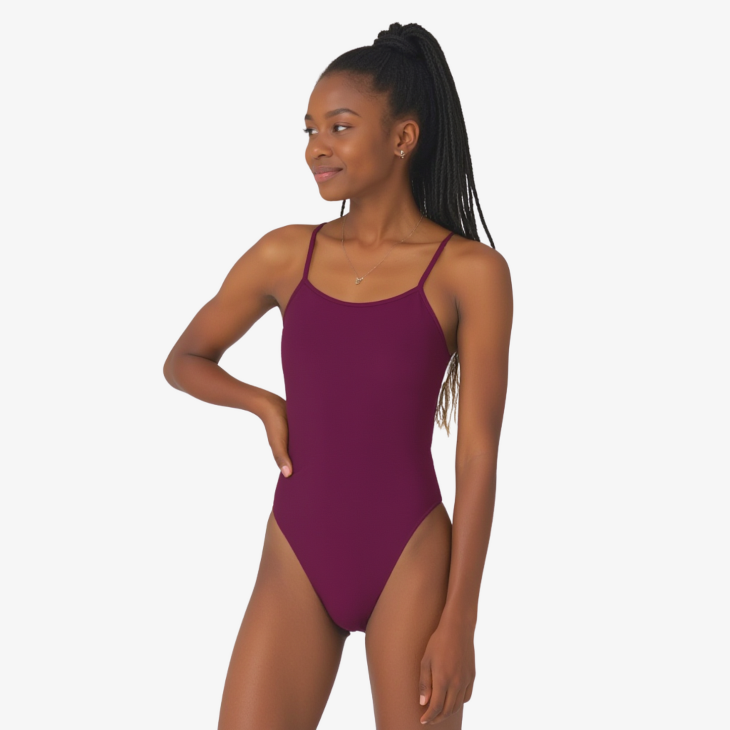 Norca Merlot Tie-Back Performance Training Swimsuit - Norca Athletic Swimwear | Norca Natation Inc.