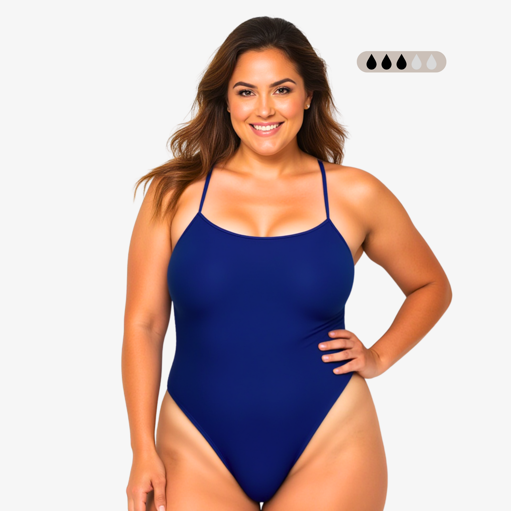 Norca SecureFlo Cobalt Tie-Back: Period Swimsuit - Norca Athletic Swimwear | Norca Natation Inc.