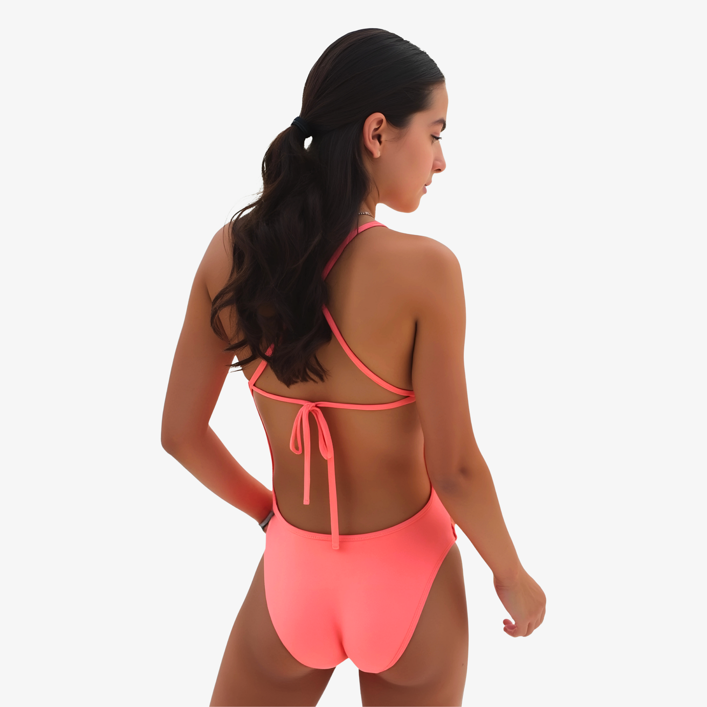 Coral Tie Back Performance Swimwear Norca Swim