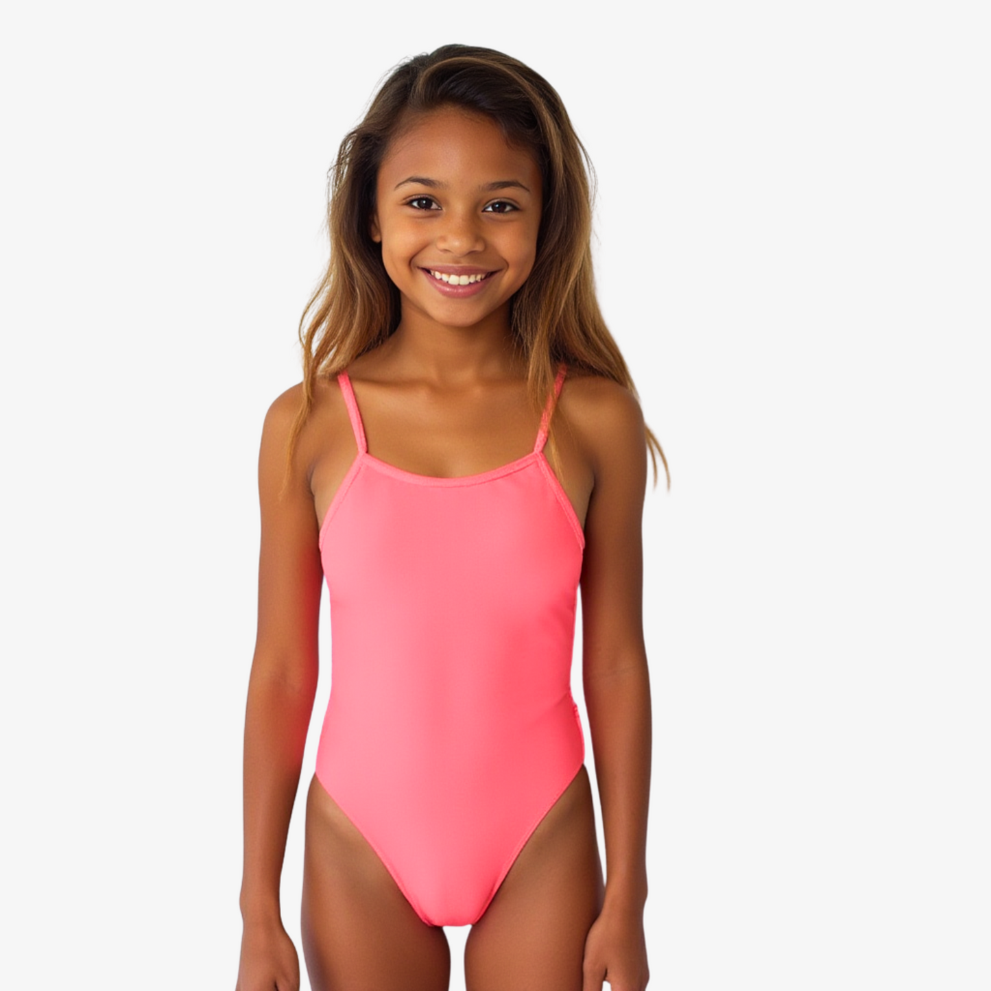 Norca Girls Coral Tie-Back Training Swimsuit - Norca Athletic Swimwear | Norca Natation Inc.