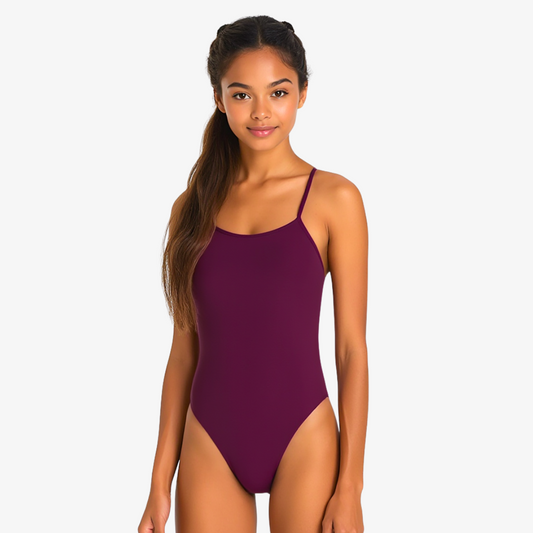 Norca Merlot Tie-Back Performance Training Swimsuit - Norca Athletic Swimwear | Norca Natation Inc. Norca Athletic Swimwear | Norca Natation Inc.