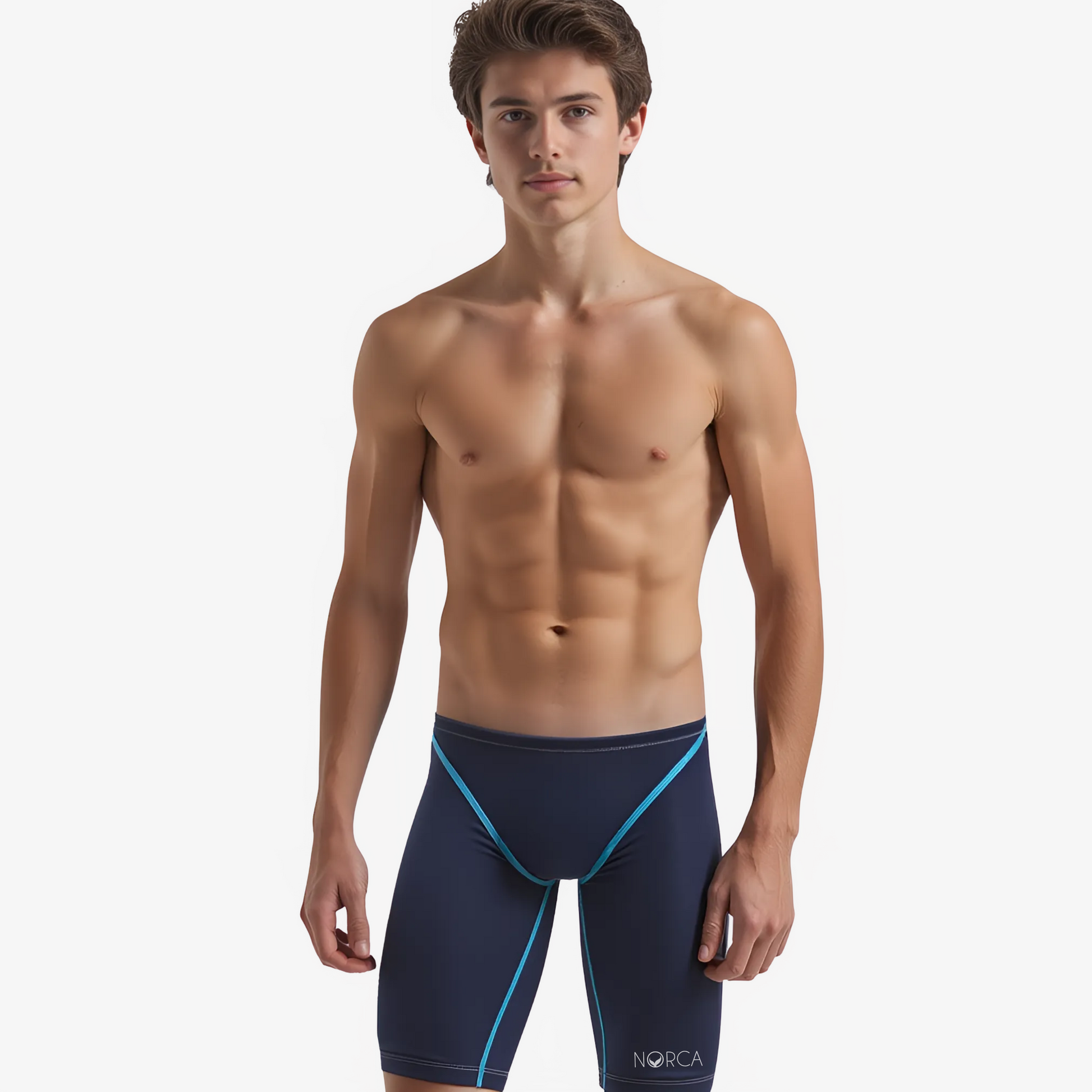 Norca StealthLine Men's Jammer - Indigo - Norca Athletic Swimwear | Norca Natation Inc.