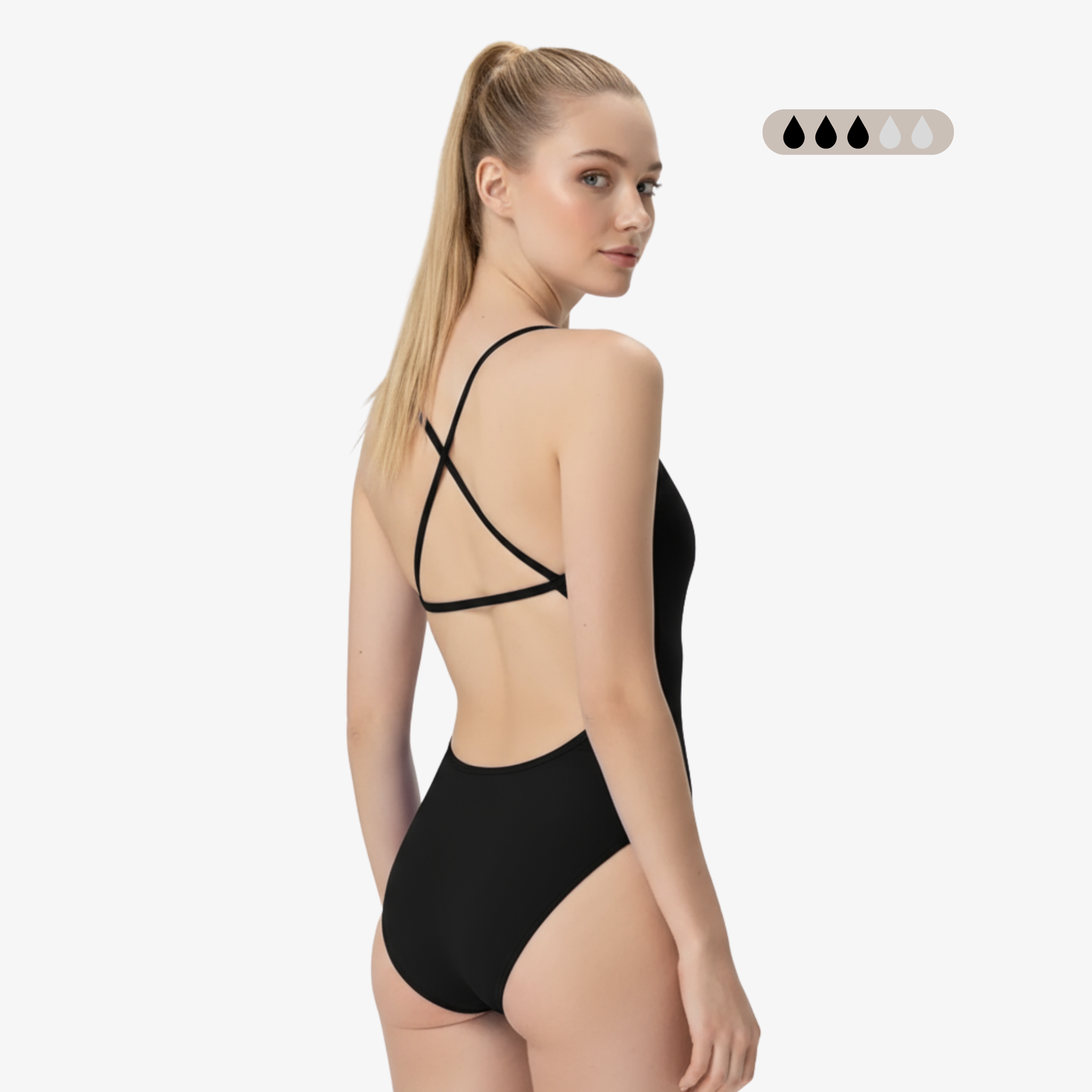 SecureFlo Onyx X-Back Period Training Swimsuit by Norca - Norca Athletic Swimwear | Norca Natation Inc.