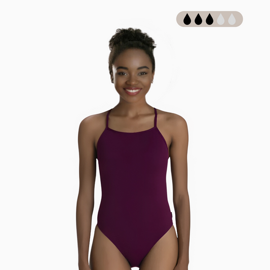 Maillot de bain une pièce SecureFlo Merlot X-Back : Maillot de bain à l'épreuve des règles