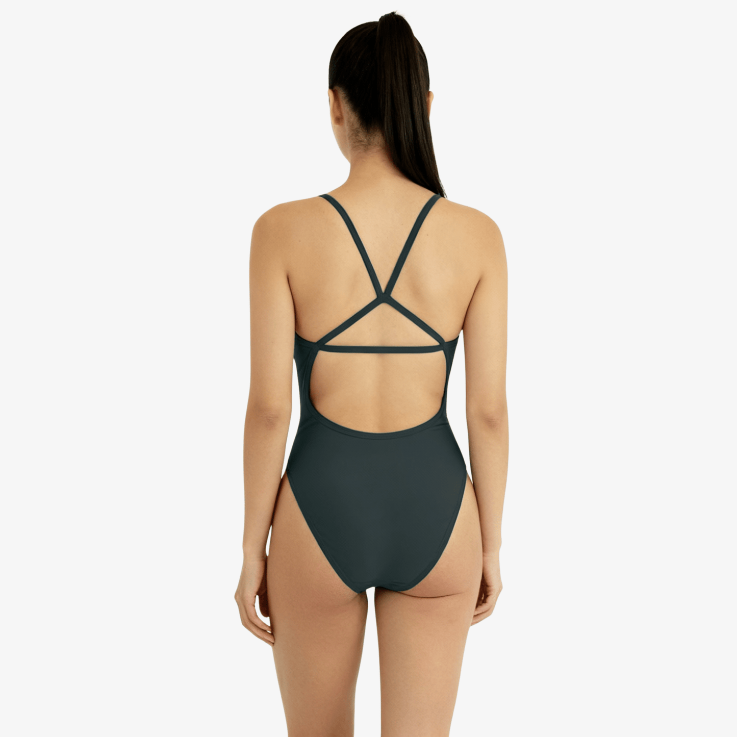 Palm Open Back Performance Training Swimsuit by Norca - Norca Athletic Swimwear | Norca Natation Inc.